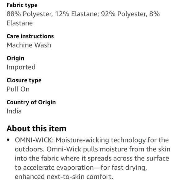 Columbia Men's Hike Brief Pull On Shorts Omni Wick Auburn Size XXL NWT - Picture 4 of 12